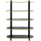 5 Tier Open Bookshelf, Contemporary Classic Modern Style Free Standing Wood Display Rack Unit for Collections, 59" Height Etagere Bookcase